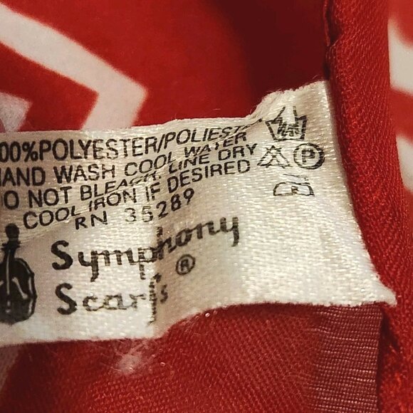 Vintage Symphony Scarf Italy 34"x35" Retro Shawl Wrap Sarong Nautical Coastal - Picture 11 of 12